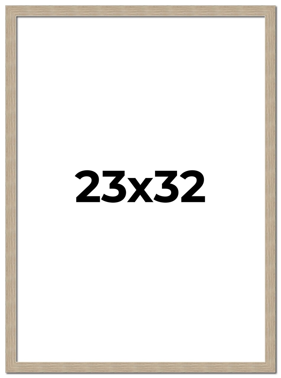 23x32 Thin Barnwood Picture Frame with UV-Resistant Acrylic & Acid Free Backing, Available in 2 Paint Finishes - Grey and Black